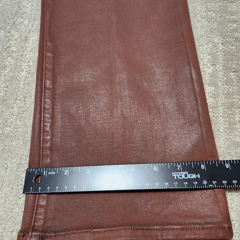 Joes Jeans Women 32x27 *READ Waxed Denim High Rise Callie Bootcut Cropped‎ Flare